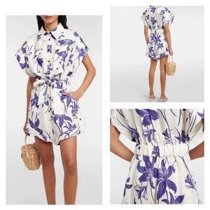 Zimmermann Acadian Linen Romper Playsuit